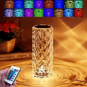 Rose Crystal Diamond Table Lamp - Image 3